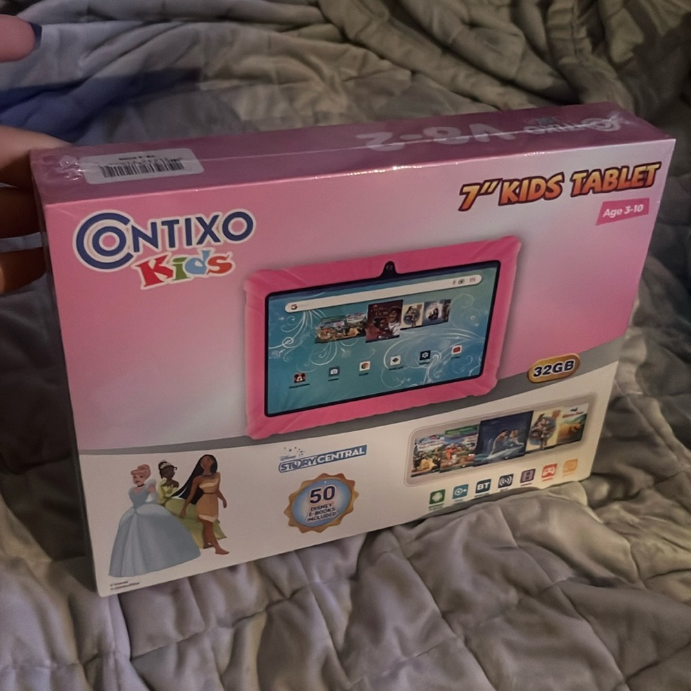 Contixo Kids 7in’ tablet for girl. Ages 3-10. Never been opened.
